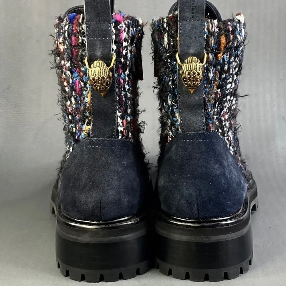 KURT GEIGER LONDON Women's Kensington Lace Up Combat Boots  size 36 (5.5)